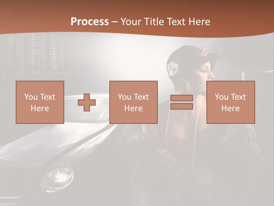 Night Fashion Chimney PowerPoint Template