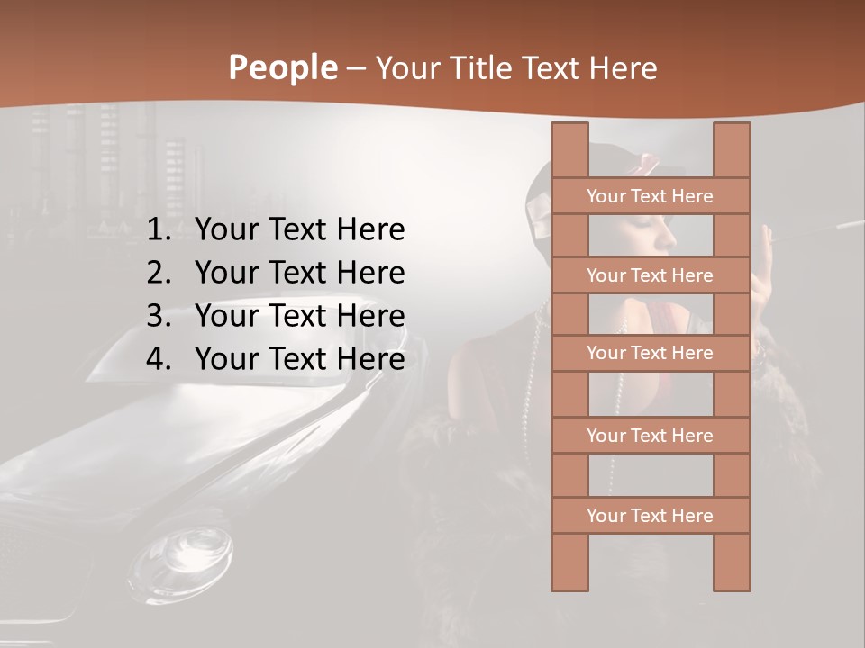 Night Fashion Chimney PowerPoint Template