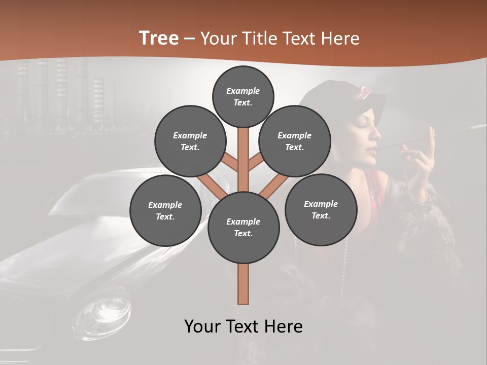 Night Fashion Chimney PowerPoint Template