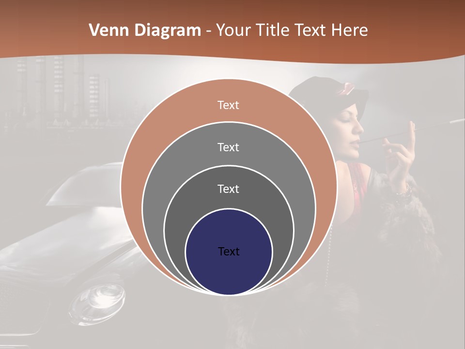 Night Fashion Chimney PowerPoint Template