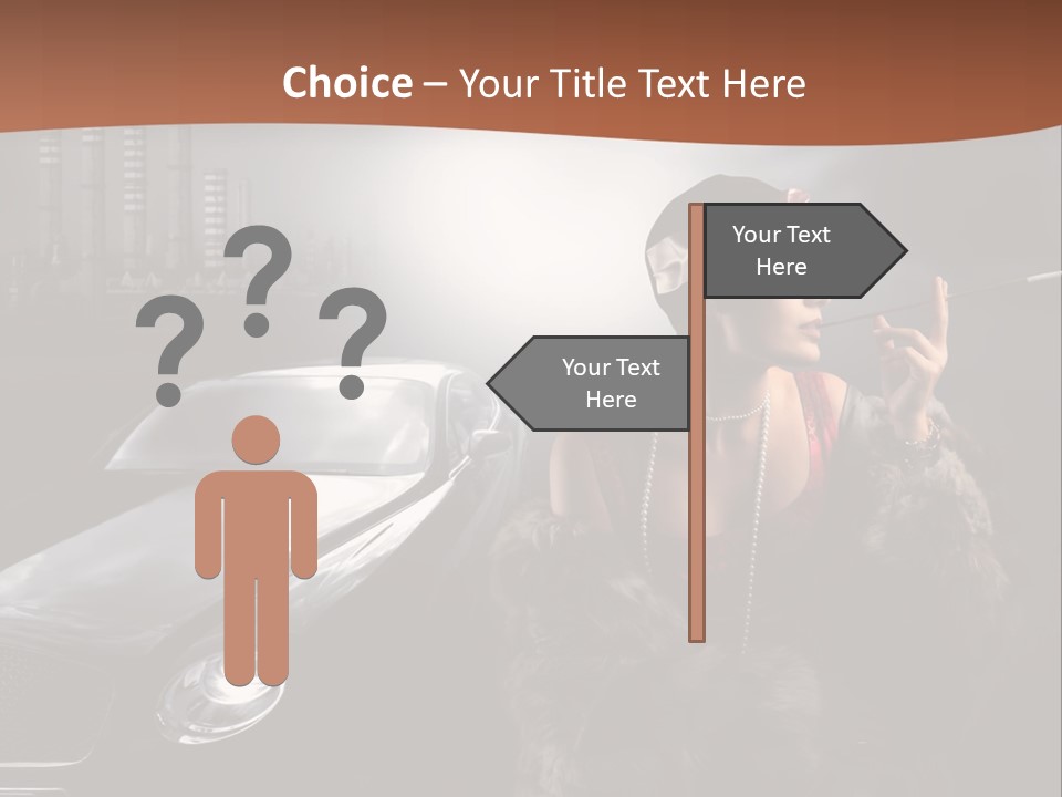 Night Fashion Chimney PowerPoint Template