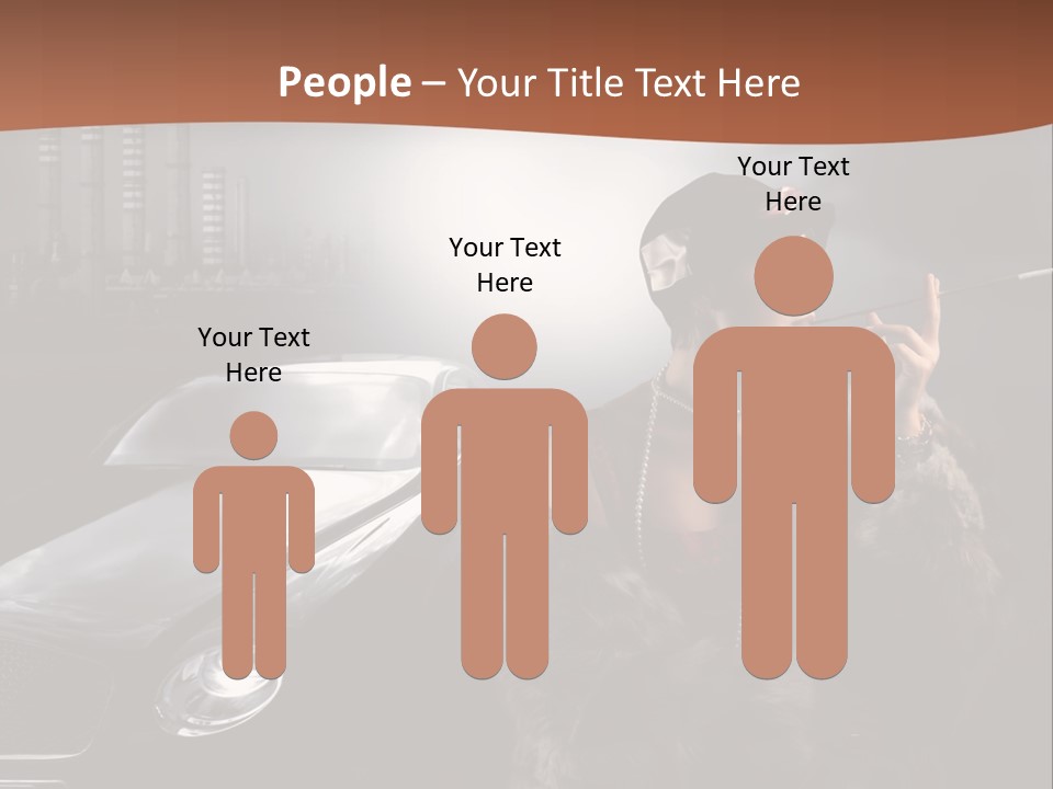 Night Fashion Chimney PowerPoint Template