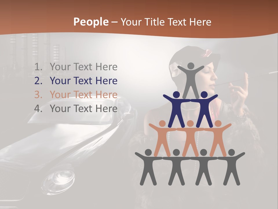 Night Fashion Chimney PowerPoint Template