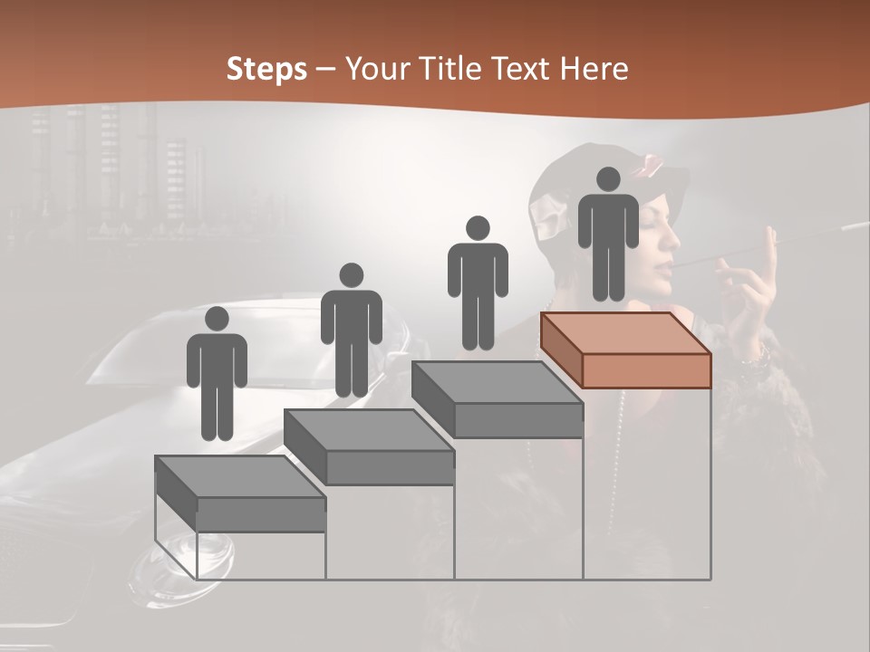 Night Fashion Chimney PowerPoint Template