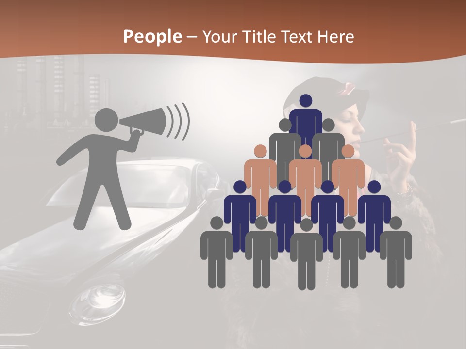 Night Fashion Chimney PowerPoint Template