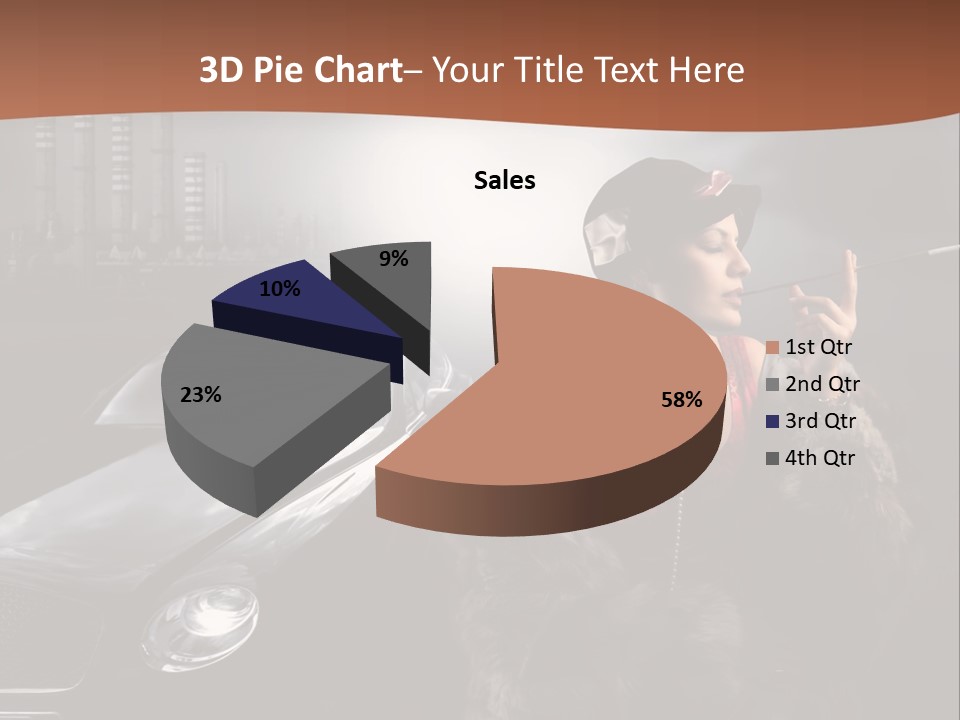 Night Fashion Chimney PowerPoint Template