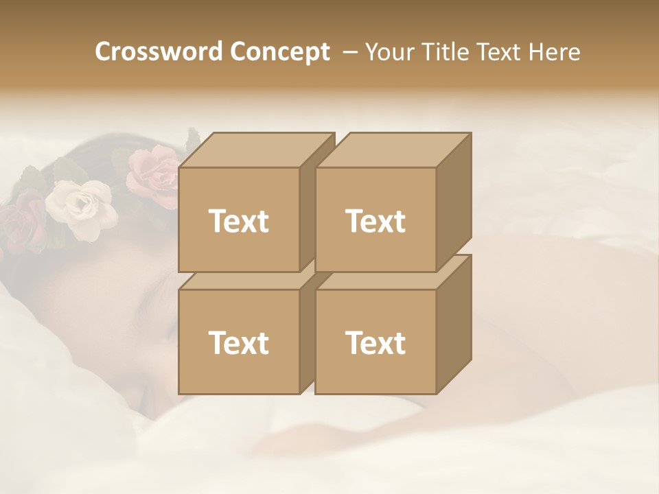 Toddler Flowers Laying PowerPoint Template