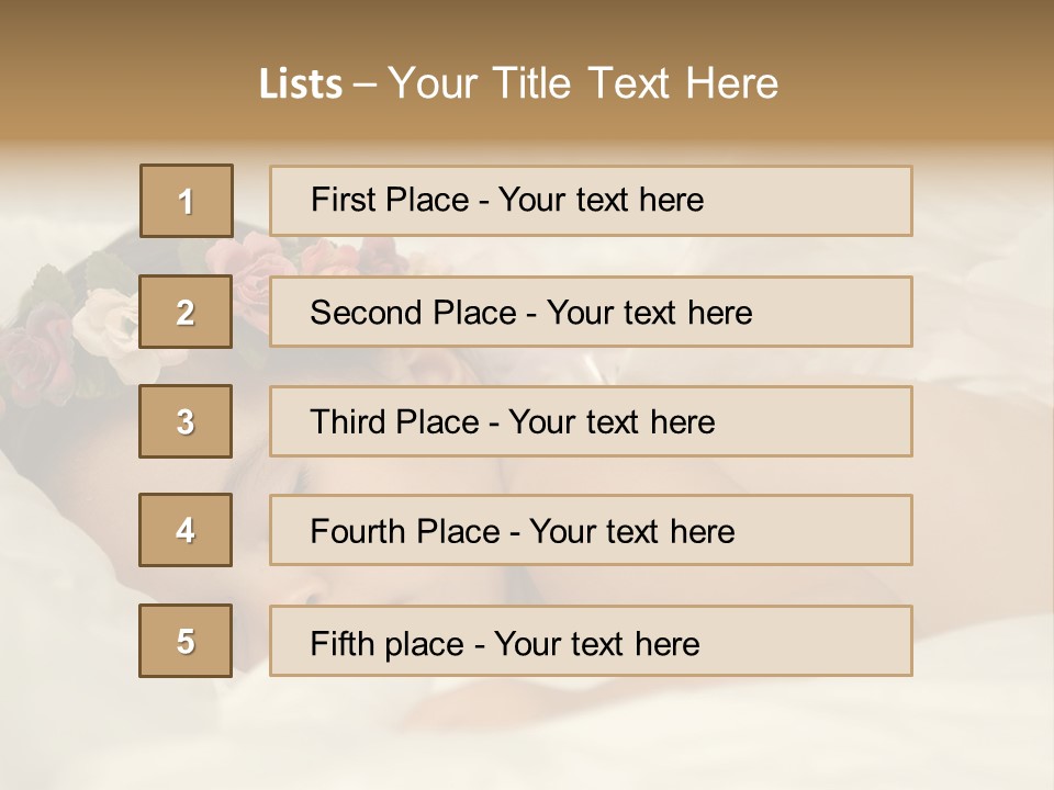 Toddler Flowers Laying PowerPoint Template