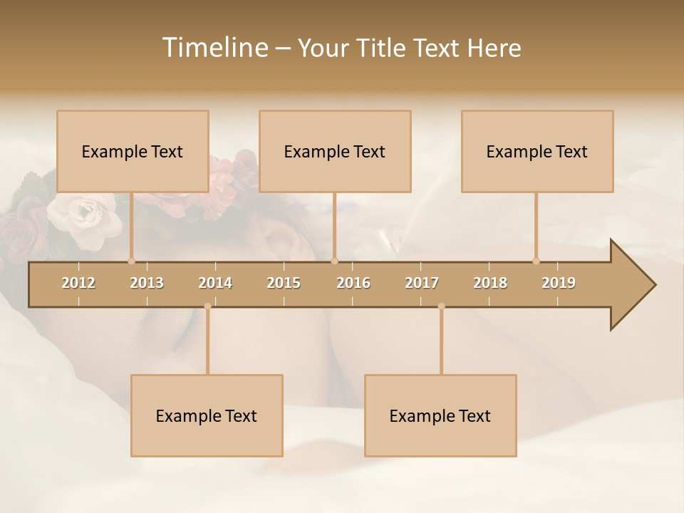 Toddler Flowers Laying PowerPoint Template