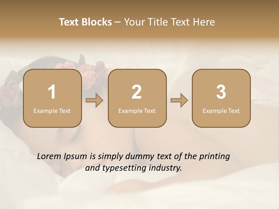 Toddler Flowers Laying PowerPoint Template