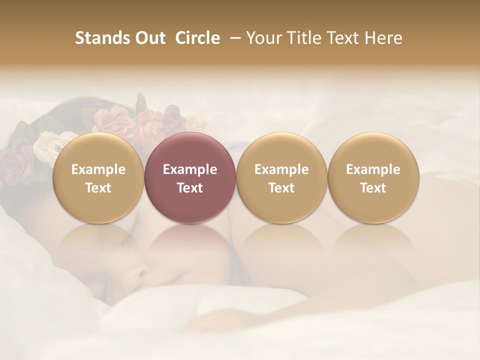 Toddler Flowers Laying PowerPoint Template