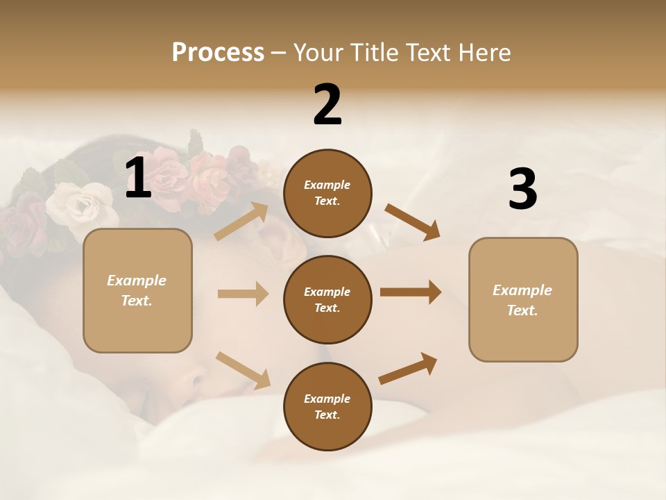 Toddler Flowers Laying PowerPoint Template