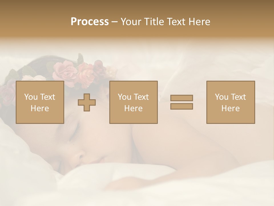 Toddler Flowers Laying PowerPoint Template