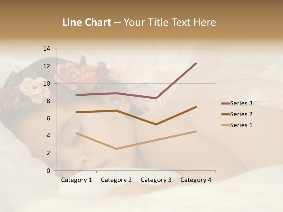 Toddler Flowers Laying PowerPoint Template