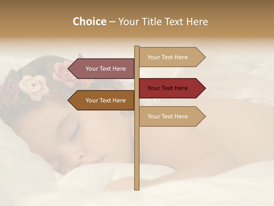 Toddler Flowers Laying PowerPoint Template