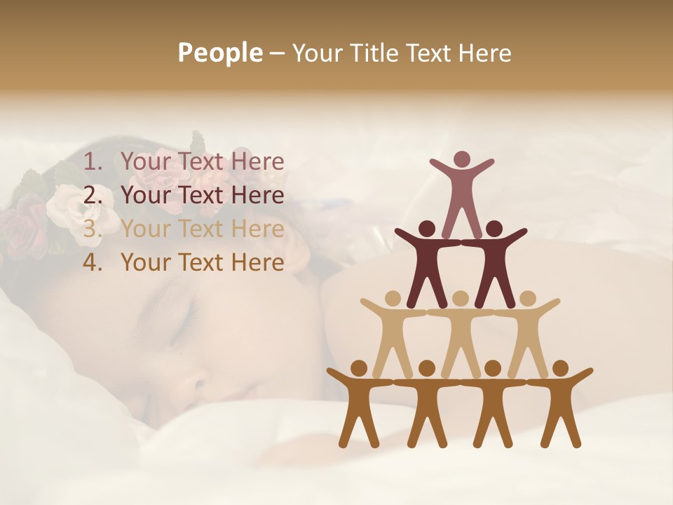 Toddler Flowers Laying PowerPoint Template