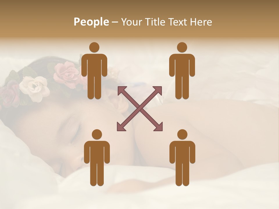 Toddler Flowers Laying PowerPoint Template