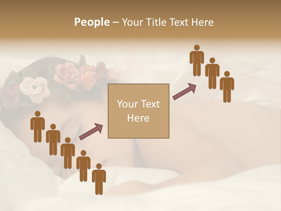 Toddler Flowers Laying PowerPoint Template