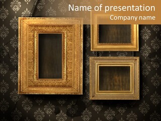 Room Rusty Backdrop PowerPoint Template