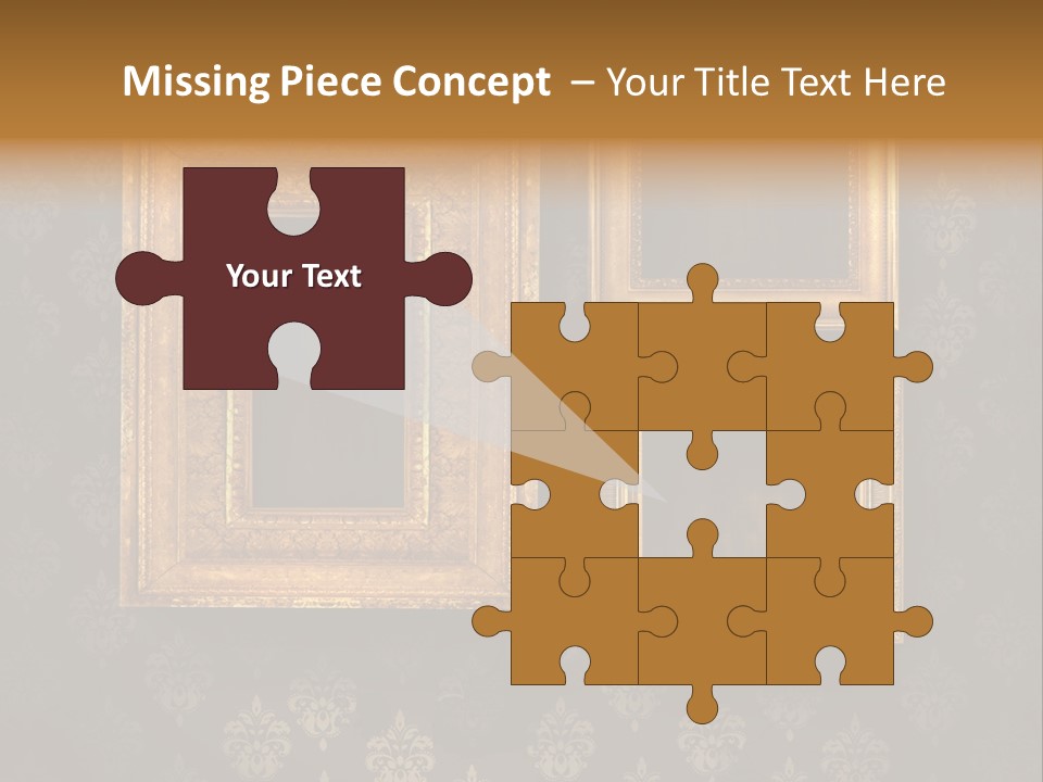 Room Rusty Backdrop PowerPoint Template