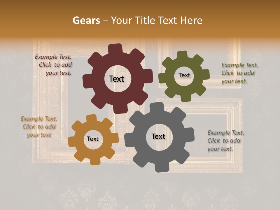 Room Rusty Backdrop PowerPoint Template