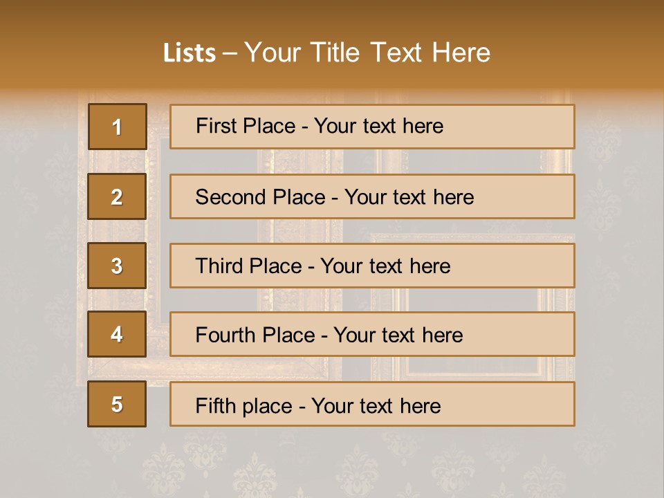 Room Rusty Backdrop PowerPoint Template