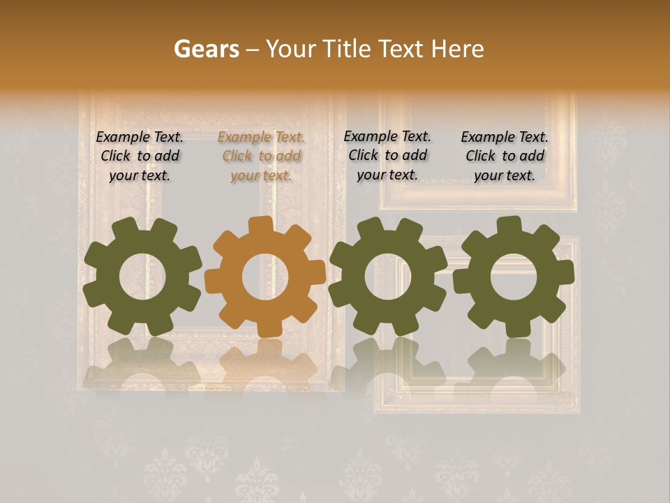 Room Rusty Backdrop PowerPoint Template