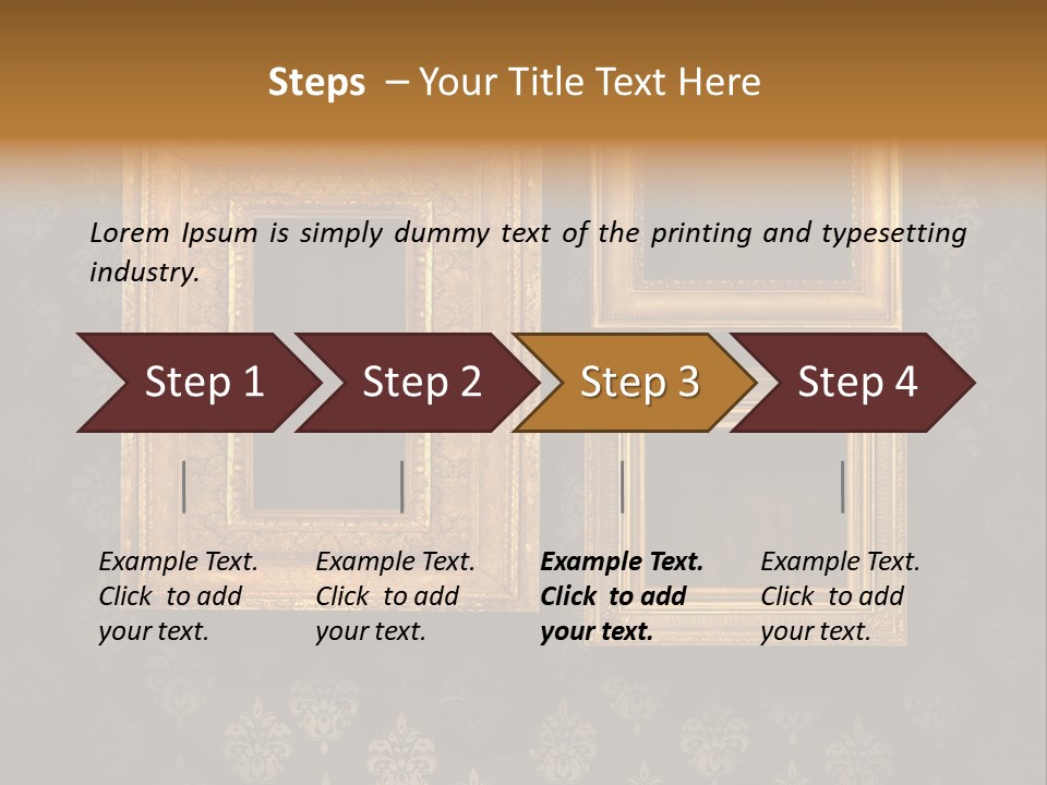 Room Rusty Backdrop PowerPoint Template