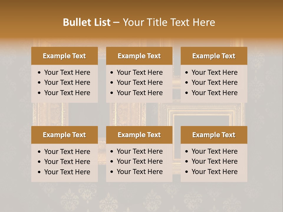 Room Rusty Backdrop PowerPoint Template