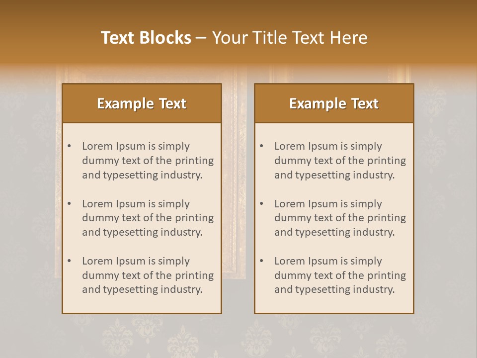 Room Rusty Backdrop PowerPoint Template