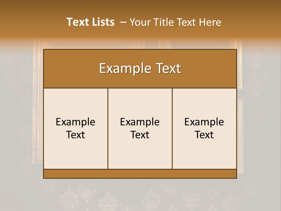 Room Rusty Backdrop PowerPoint Template