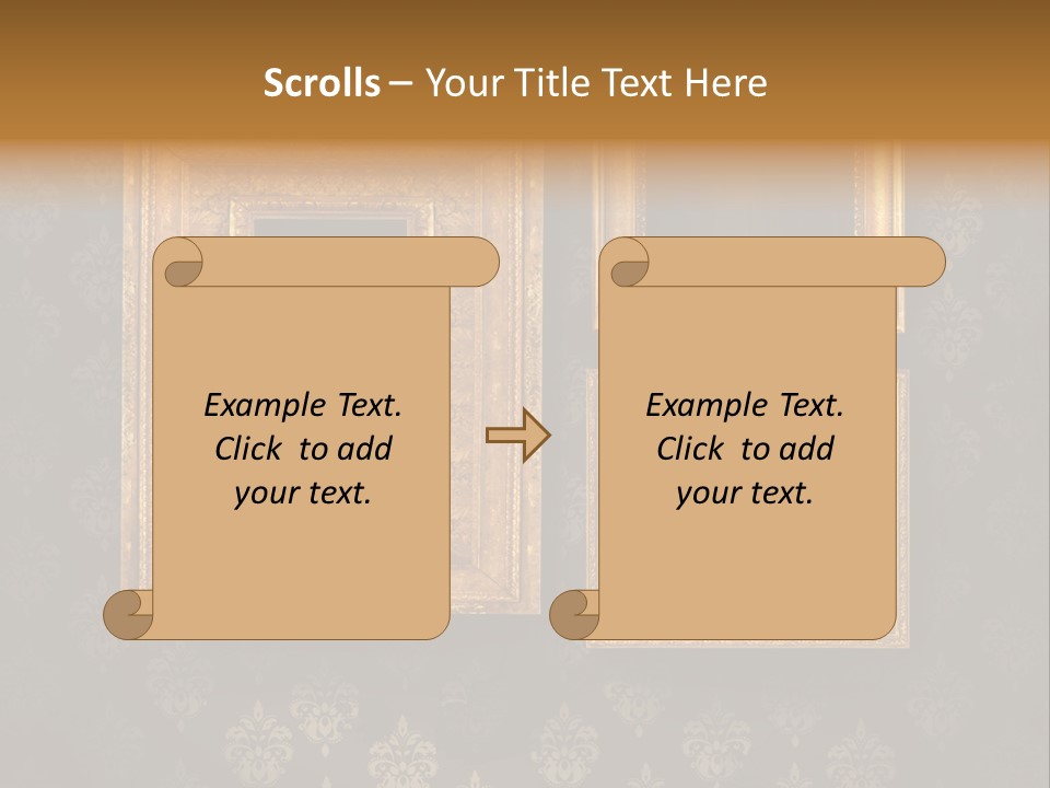 Room Rusty Backdrop PowerPoint Template