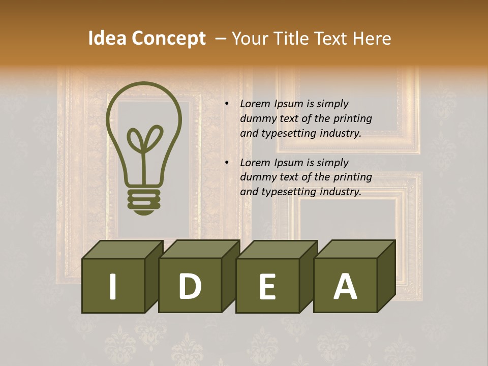 Room Rusty Backdrop PowerPoint Template