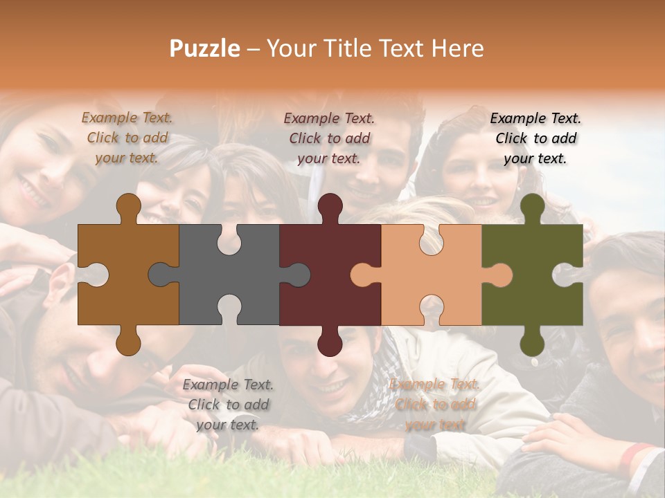 Grass Adults American PowerPoint Template