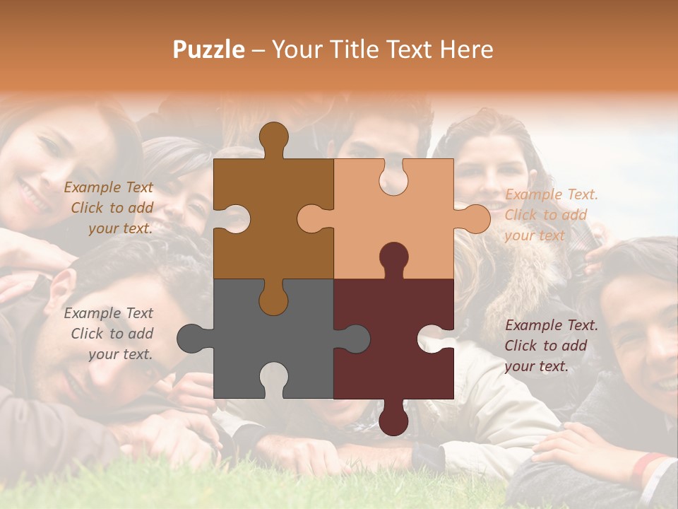 Grass Adults American PowerPoint Template