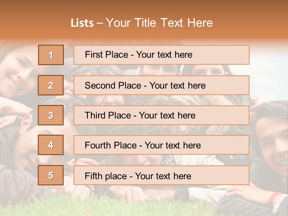 Grass Adults American PowerPoint Template