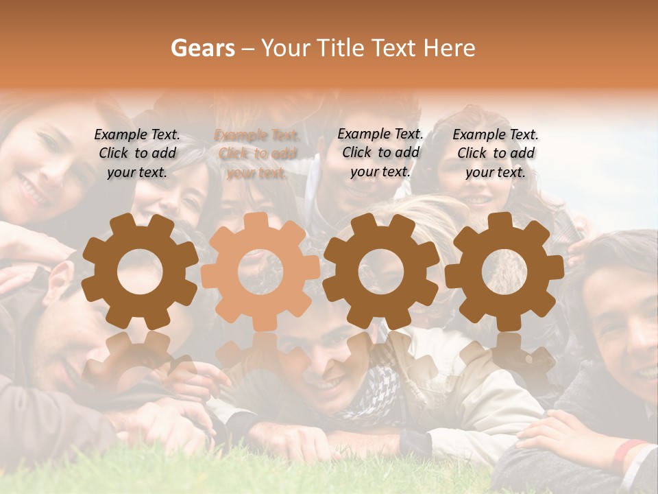 Grass Adults American PowerPoint Template