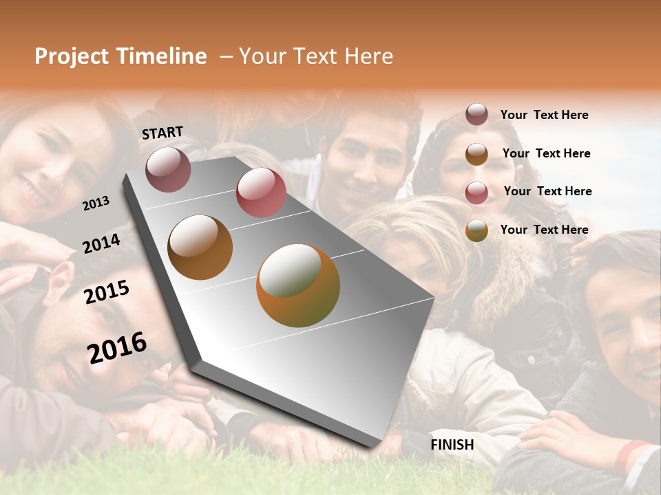 Grass Adults American PowerPoint Template