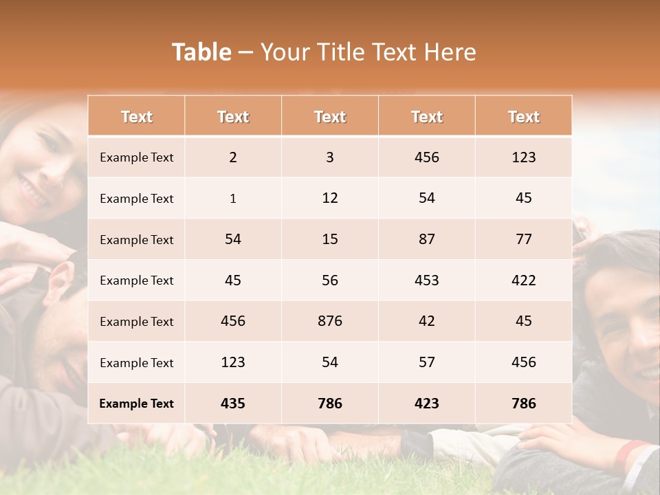 Grass Adults American PowerPoint Template