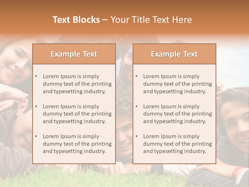 Grass Adults American PowerPoint Template
