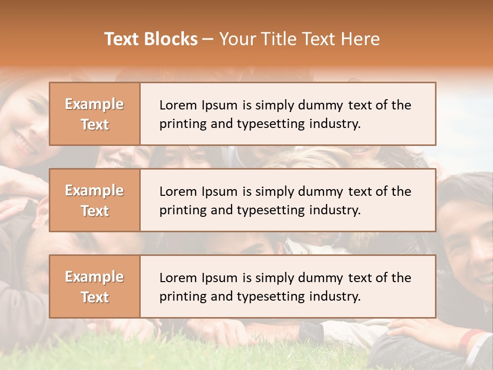 Grass Adults American PowerPoint Template
