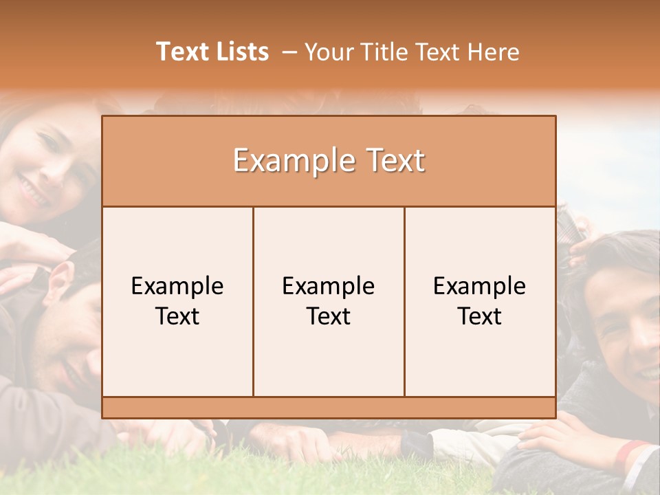 Grass Adults American PowerPoint Template