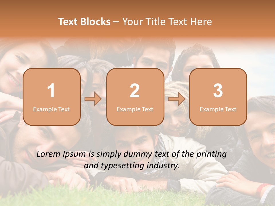 Grass Adults American PowerPoint Template