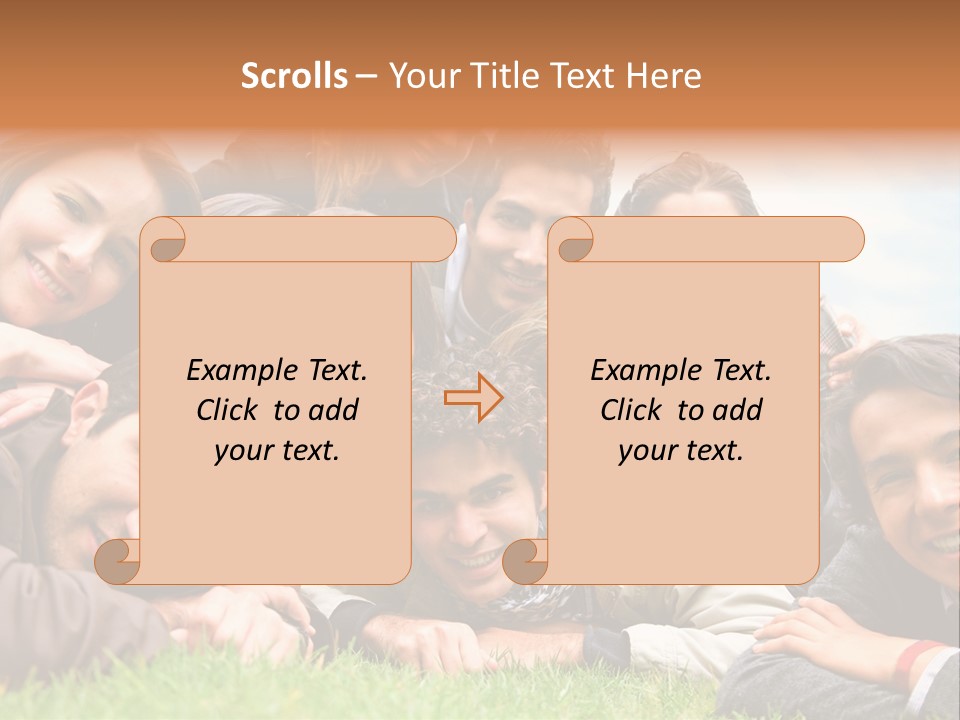 Grass Adults American PowerPoint Template