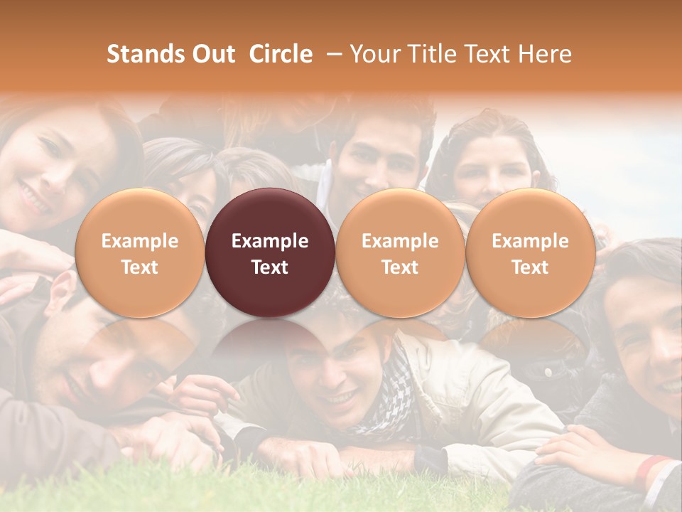 Grass Adults American PowerPoint Template