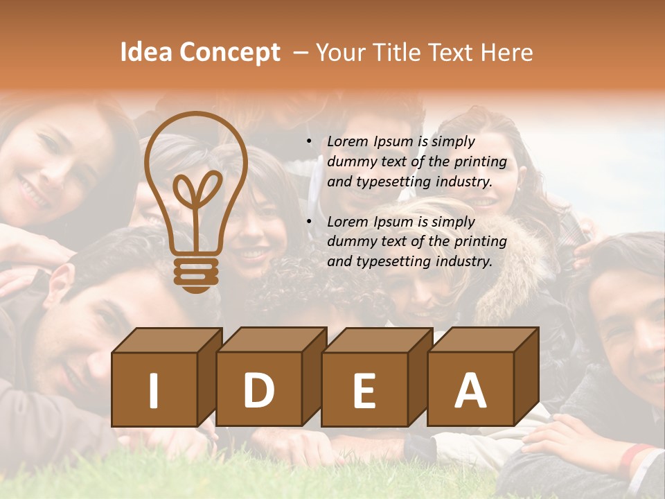 Grass Adults American PowerPoint Template