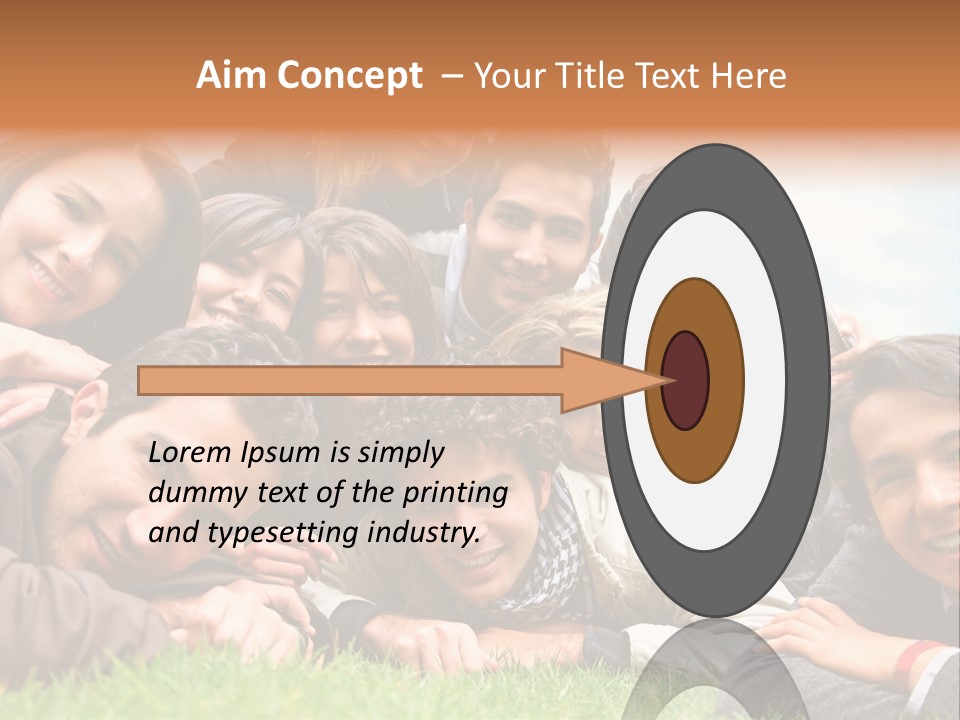 Grass Adults American PowerPoint Template