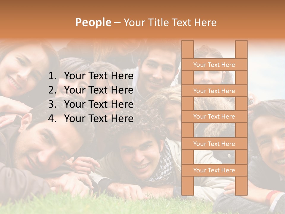 Grass Adults American PowerPoint Template