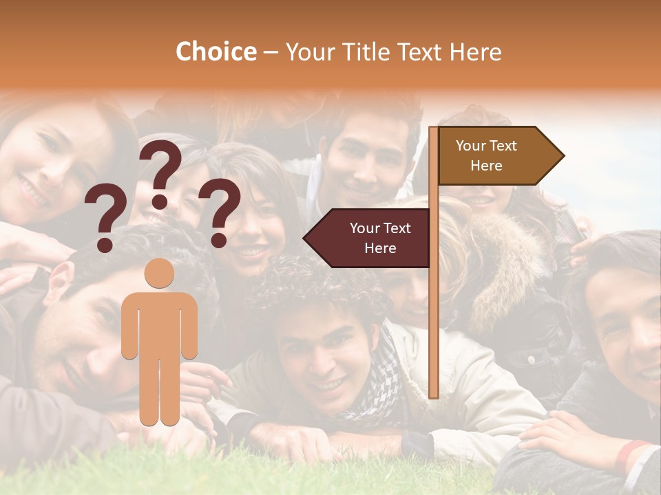 Grass Adults American PowerPoint Template