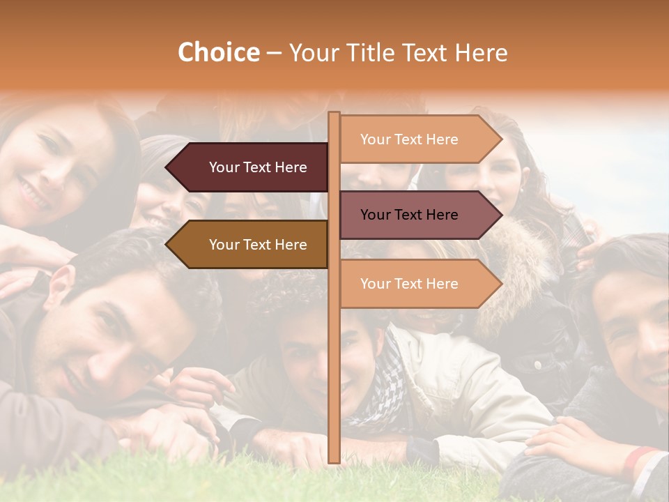 Grass Adults American PowerPoint Template